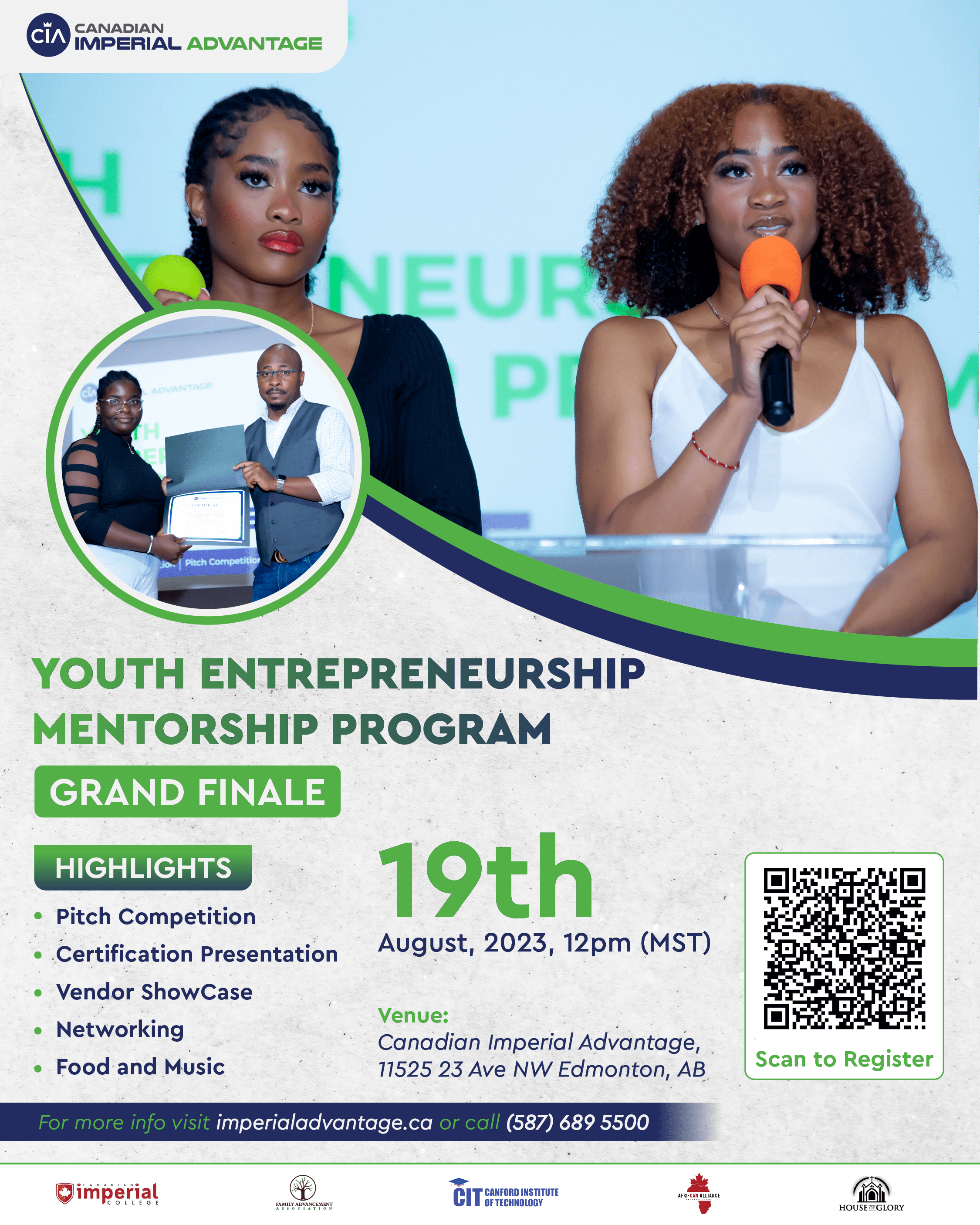 youth entrepreneurship training program grand finale flyer